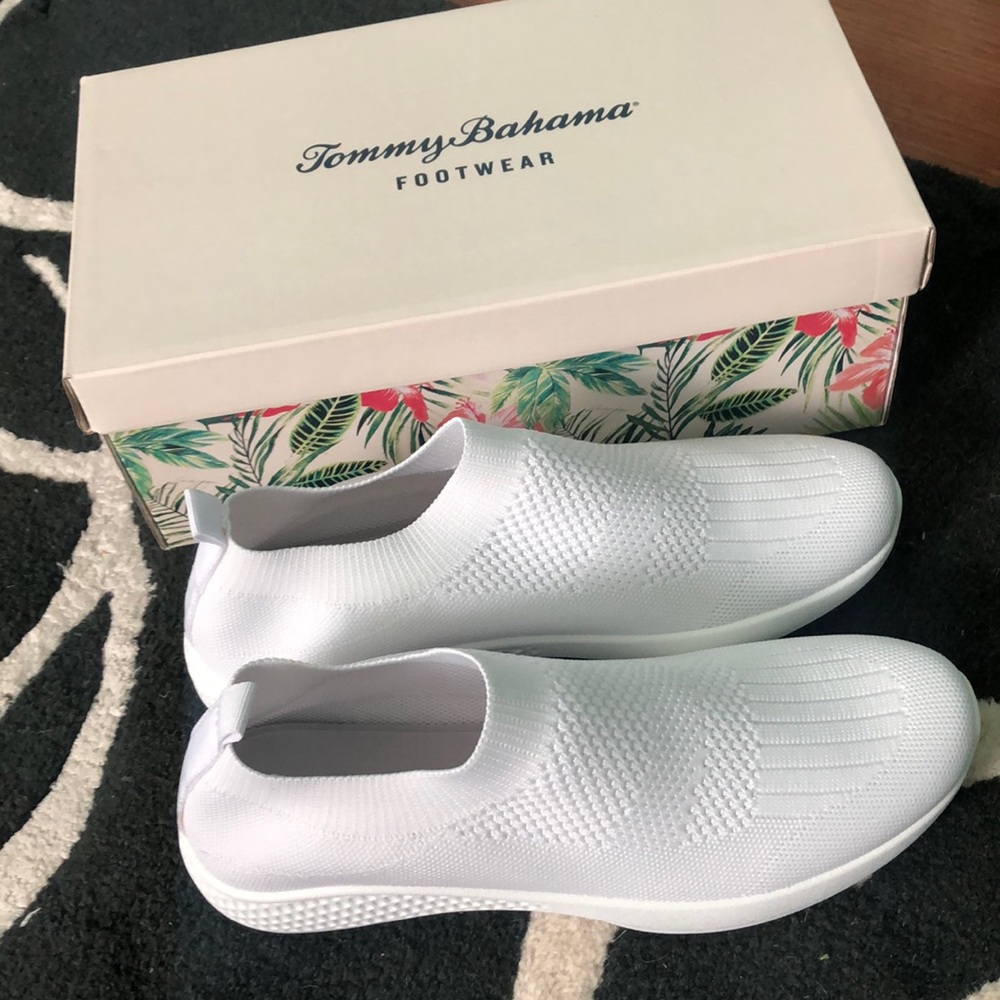 Tommy Bahama Women’s Sneakers, White, Size 9.5